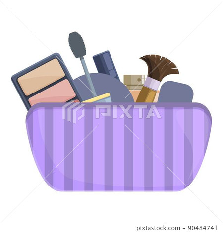 Body cosmetic case icon cartoon vector. Makeup bag. Clear product Body cosmetic case icon cartoon vector. Makeup bag. Clear product 90484741