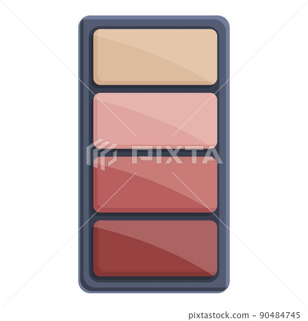 Makeup color case icon cartoon vector. Cosmetic bag. Beauty small Makeup color case icon cartoon vector. Cosmetic bag. Beauty small 90484745