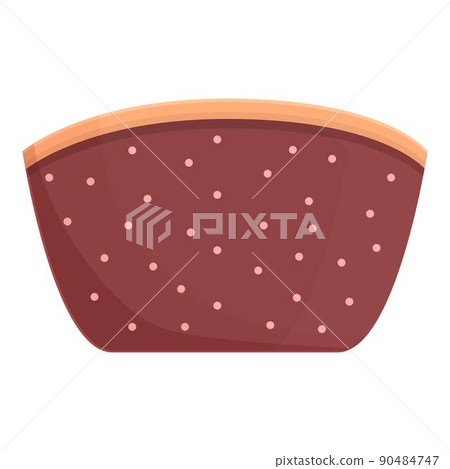 Cosmetic bag zipper icon cartoon vector. Makeup case. Small pouch Cosmetic bag zipper icon cartoon vector. Makeup case. Small pouch 90484747