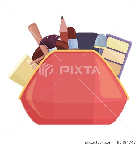 Cosmetic pouch icon cartoon vector. Makeup bag. Purse kit 90484748