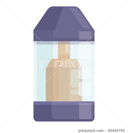 Cigarette atomizer icon cartoon vector. Electronic vape. Bottle juice 90484795