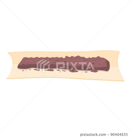 Rolling nicotine cigar icon cartoon vector. Tobacco smoke. Filter carton Rolling nicotine cigar icon cartoon vector. Tobacco smoke. Filter carton 90484835