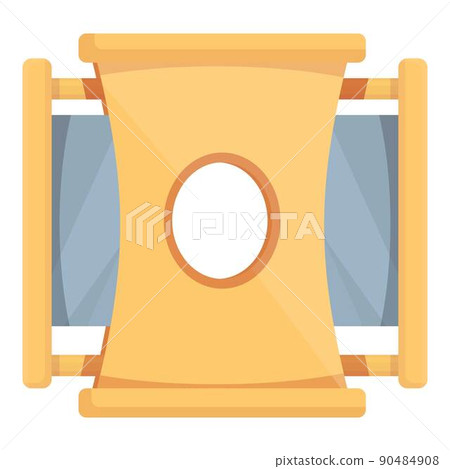 Cigar gold cutter icon cartoon vector. Cigarette smoke. Nicotine pack Cigar gold cutter icon cartoon vector. Cigarette smoke. Nicotine pack 90484908