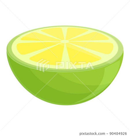 Half tequila lime icon cartoon vector. Alcohol drink. Cactus plant Half tequila lime icon cartoon vector. Alcohol drink. Cactus plant 90484926