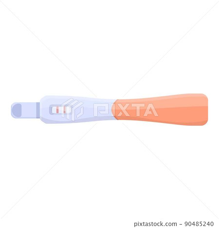 Result pregnant test icon cartoon vector. Positive stick. Baby home 90485240