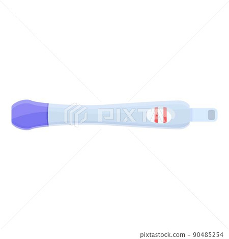 Baby pregnancy test icon cartoon vector. Ovulation stick. Strip urine 90485254