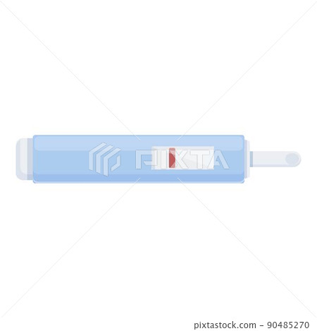 Pregnant test icon cartoon vector. Positive stick. Strip result 90485270
