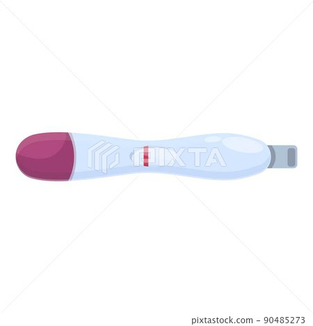 Pregnancy test icon cartoon vector. Negative stick. Urine result 90485273