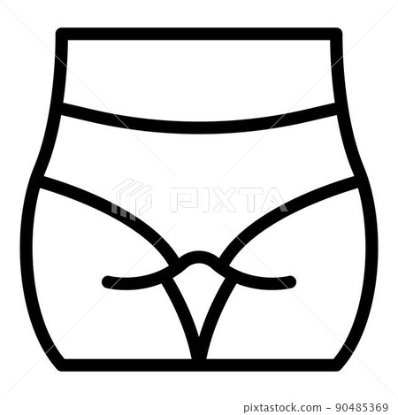 Bikini depilatory icon, outline style Bikini depilatory icon, outline style 90485369