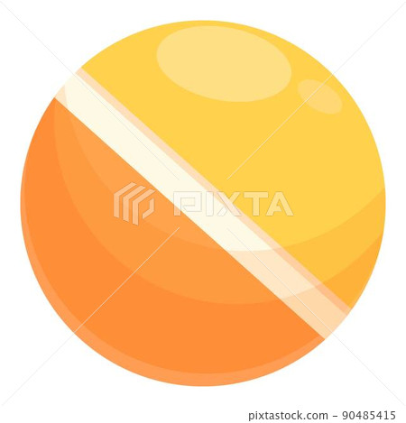 Pet play ball icon cartoon vector. Cat food. Shop accessories Pet play ball icon cartoon vector. Cat food. Shop accessories 90485415