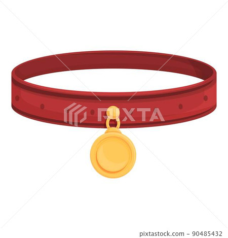Champion dog medal icon cartoon vector. Animal store. Item accessory Champion dog medal icon cartoon vector. Animal store. Item accessory 90485432