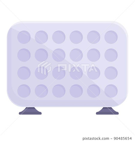 Room heater icon cartoon vector. Electric radiator. Convector heating Room heater icon cartoon vector. Electric radiator. Convector heating 90485654