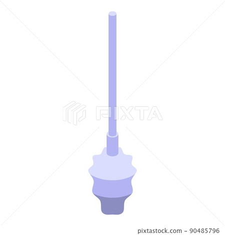 Toilet brush icon, isometric style 90485796