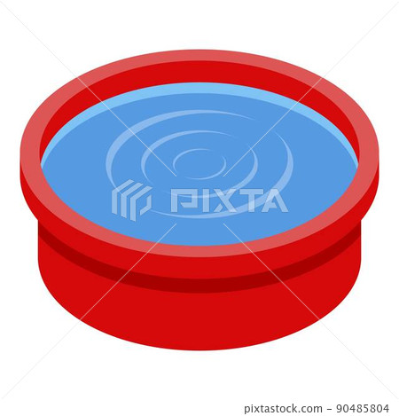 Wash water basin icon, isometric style 90485804