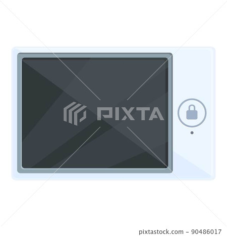 Telephone intercom icon cartoon vector. Video door. Home control 90486017