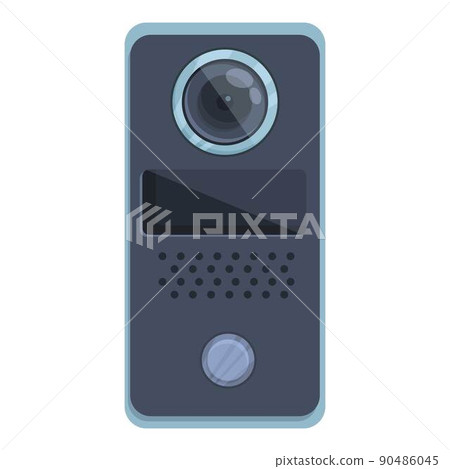 Intercom pictogram icon cartoon vector. Video door. Phone security 90486045