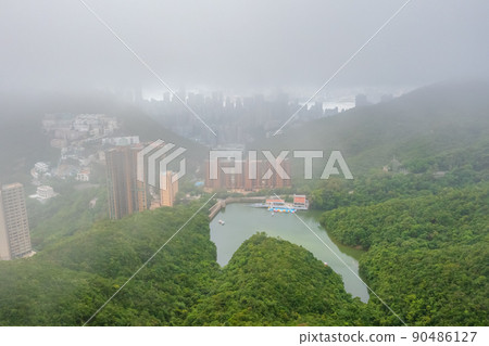 the landscape of  Wong Nai Chung Gap, hong kong  4 June 2022 90486127