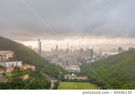 the landscape of Wong Nai Chung Gap, hong kong 4 June 2022 the landscape of Wong Nai Chung Gap, hong kong 4 June 2022 90486130