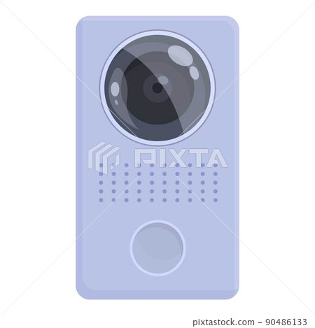 Wireless intercom icon cartoon vector. Video system. Phone camera Wireless intercom icon cartoon vector. Video system. Phone camera 90486133