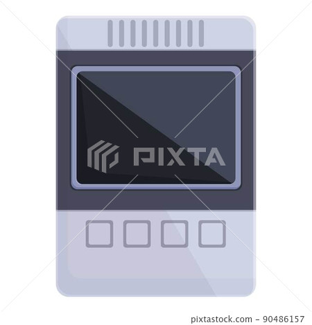 Alert intercom icon cartoon vector. Door system. Home control Alert intercom icon cartoon vector. Door system. Home control 90486157