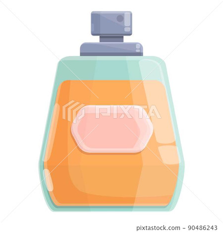 New female perfume icon cartoon vector. Fashion accessory. Makeup bag New female perfume icon cartoon vector. Fashion accessory. Makeup bag 90486243