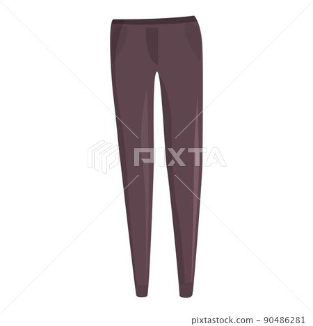 Woman pants icon cartoon vector. Female fashion. Lady glamour Woman pants icon cartoon vector. Female fashion. Lady glamour 90486281