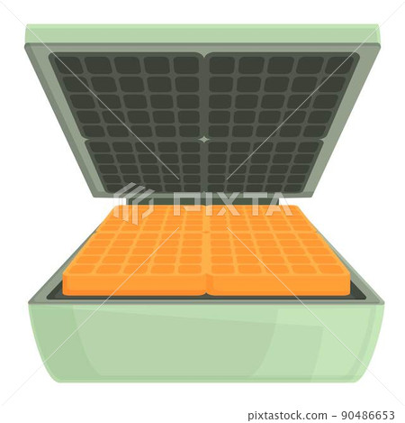 Waffle maker machine icon cartoon vector. Grill fryer. Cleaning equipment 90486653