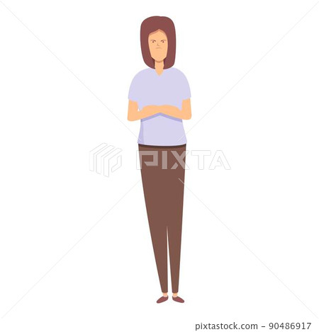 Fury girl icon cartoon vector. Stop bully. Hate social Fury girl icon cartoon vector. Stop bully. Hate social 90486917