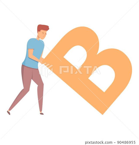 Brand b letter build icon cartoon vector. Word strategy. Creative marketing Brand b letter build icon cartoon vector. Word strategy. Creative marketing 90486955