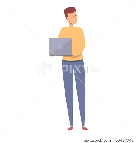 It brand builder icon cartoon vector. Build word. Strategy value 90487343