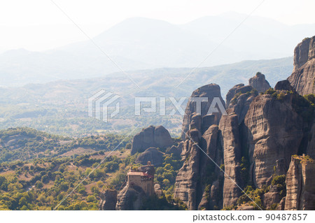 Meteora monastery in Greece, Kalambaka Meteora monastery in Greece, Kalambaka 90487857