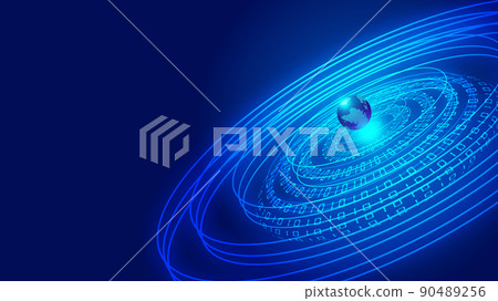 Three Weirs Earth, 01 Characters, Digital Lights, World Network, Big Data, Abstract Background 90489256