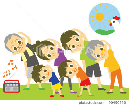 Two-family family radio calisthenics 90490530