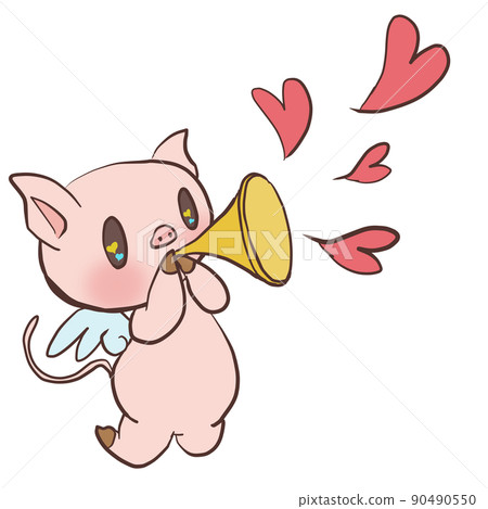 支持和祝福愛的丘比特豬 90490550