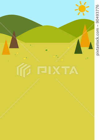 Background illustration_mountain landscape 90493776
