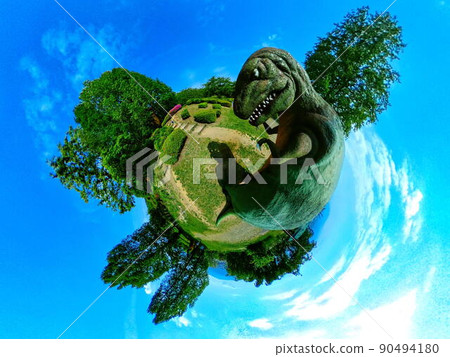 Little Planet of Allosaurus in Chausuyama Dinosaur Park, Nagano City 90494180