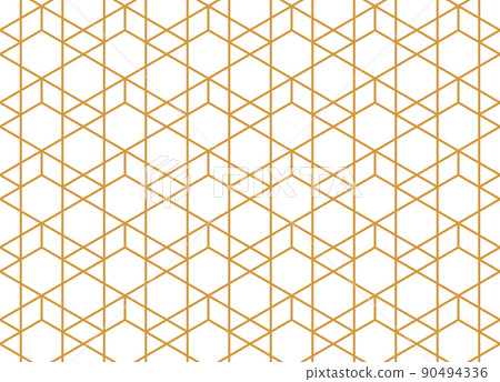 The geometric pattern with lines. Seamless vector background. White and gold texture. Graphic modern pattern. Simple lattice graphic design The geometric pattern with lines. Seamless vector background. White and gold texture. Graphic modern pattern. Simple lattice graphic design 90494336