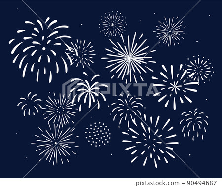煙花背景插圖可愛簡單的發射煙花煙花匯演夏季活動圖標夏季節日 煙花背景插圖可愛簡單的發射煙花煙花匯演夏季活動圖標夏季節日 90494687