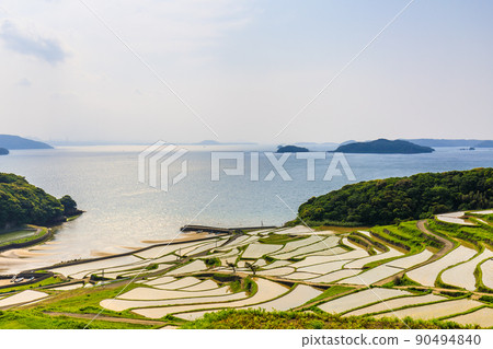 多谷梯田的水景[長崎縣松浦市] 90494840