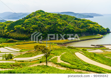 多谷梯田的水景[長崎縣松浦市] 90494842