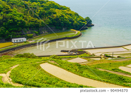 多谷梯田的水景[長崎縣松浦市] 90494870