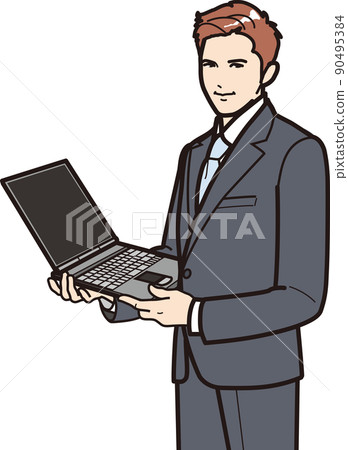 有膝上型計算機的人 90495384