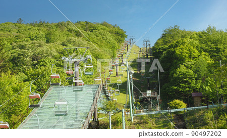 滑雪纜車景觀-2 90497202