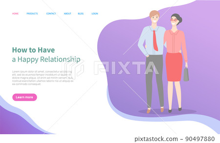 How Build Happy Relationships, Handsome Man Woman How Build Happy Relationships, Handsome Man Woman 90497880