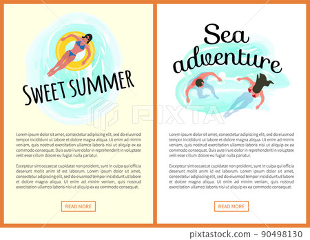Sweet Summer and Sea Adventures Websites Text Set Sweet Summer and Sea Adventures Websites Text Set 90498130