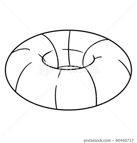 Floater Isolated Coloring Page for Kids Floater Isolated Coloring Page for Kids 90498717