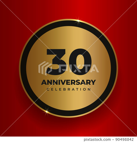 30 years anniversary celebration background. 30 years anniversary celebration background. 90498842
