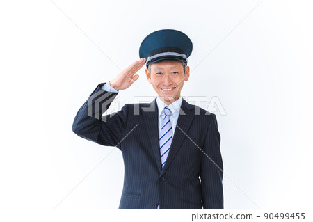 列車長微笑著工作 90499455