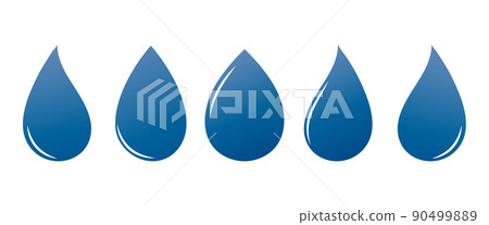 Water drop icons collection. Design elements. Vecto illustration for design and print Water drop icons collection. Design elements. Vecto illustration for design and print 90499889