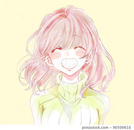 A woman with a smile A woman with a smile 90500618